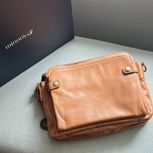Tan Leather Crossbody Bag